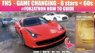 FH5 GAME CHANGING WEEKLY FORZATHON | 6 STARS FROM SPEED ZONES IN 5 MINUTES FORZATHON HOW TO GUIDE