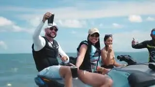 Thiago Aquino na praia de Cabu&ccedil;u, Serest&atilde;o do Aquino