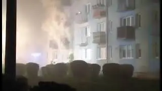 Kętrzyn Rastenburg pożar ul. Mazurska 22.04.2024