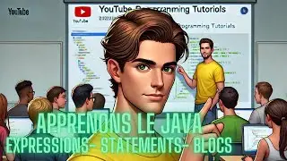 VLOG : episode 5 Apprenons Le Java - Expressions - Etat - Blocs -  #java #tutorial #education #code