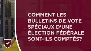 Le d&eacute;pouillement de bulletins de vote sp&eacute;ciaux lors d&rsquo;une &eacute;lection f&eacute;d&eacute;rale | &Eacute;lections Canada