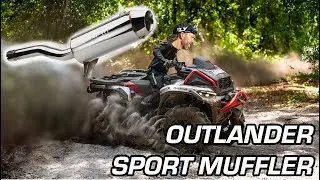 The Can-Am Outlander Gets The Best Sounding Sport Muffler from RPM!