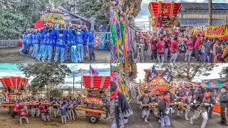 2023.2.26 南あわじ市 湊 だんじり 宮入り 湊口神社 春祭り（西若中・関若中・毛槍中・里若中）湊口祭