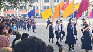 Sports day parade/marchpast at Indian School Bahrain 🇧🇭 2024.