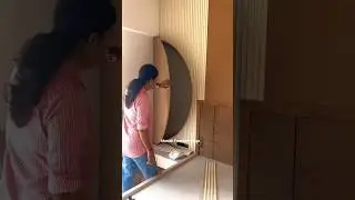 Trending Dressing Table Work || Half round mirror furniture || #ytshorts #dressingtable #furniture