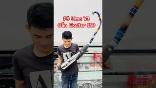 P&ocirc; Uma V3 Cổ Titan Chế Ốp Gắn Exciter 150 . #mq78racing #ex150