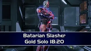 Batarian Slasher | Gold Solo Speedrun (18:20) | Glacier | Reaper | Cheese Cheese Cheese