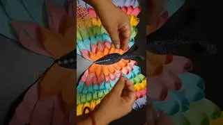 Big butterfly making Idea/ Rainbow butterfly 🌈 #shorts #craft
