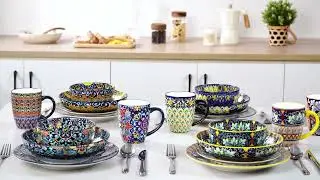 Boho Ceramic Mug Set, Endless Boho Vibes for Coffee Moments, Cozy Breakfast Table Style