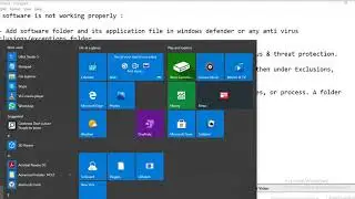 How to add software file & folder in WINDOWS DEFENDER EXCLUSIONS