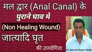 Use of Jatyadi ghrit in Ano Rectal diseases, गुदा रोगों के पुराने घाव में जात्यादि घृत का उपयोग,