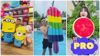 Minion Mom vs Minion Dad 🦸🏻&zwj;♂️  Watermelon Ice Cream Stick 🍉😍 by LNS #shorts