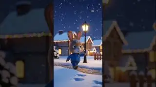 🐰🎄 Baby Rabbit Decorating for Christmas | Cute & Cozy Holiday Cartoon#shortsfeed#rabbit