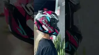 Capacete EBF Spark Dragon Preto Rosa