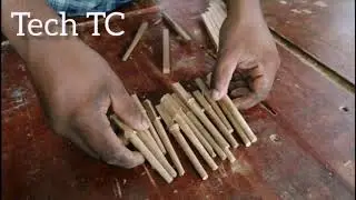 #wood nail at home. #DIY WOODNAIL.