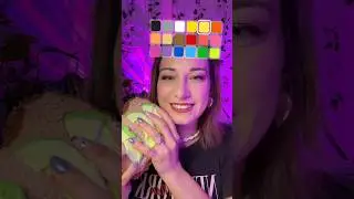 ASMR Color Challenge 💚 #asmr #relax #sleep #tingles #asmrvideo #asmrsounds #anxietyrelief