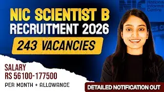 NIC Scientist B Recruitment 2026 🔥 243 Vacancies | Salary ₹56,100&ndash;1,77,500 | Eligibility & Apply