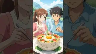 This Giant Egg Feast🥚🍳 Feels Like a Ghibli Movie