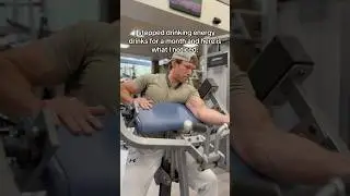 The Results of No Energy Drinks For A Month #gym #fitness #workout