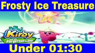 Kirby and the forgotten land: Frosty Ice Treasure (Treasure road)