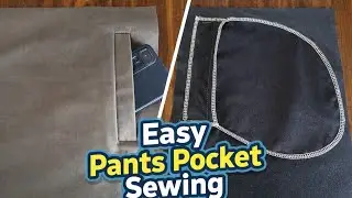 Easy Pants Pocket Sewing🔥🔥