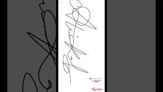 A letter stylish signature ideas/How to sign the letter A/a letter signature#signature#shorts