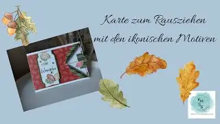Karte zum Rausziehen|Ikonische Motive|Handstanze|Anf&auml;ngertauglich|Stampin'Up!