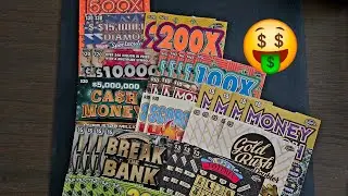 Living&Scratching🌴 is live! $394 Mix of FL Lottery tickets! Let's go!💰 #floridalottery #scratchoffs
