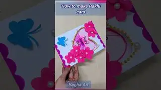 Handmade Rakhi Card Making/ DIY Rakhasha Bandhan Greeting card/How to make Card for Brother #card