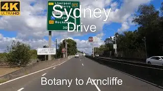 Driving Sydney Suburbs | Botany to Arncliffe | Sydney Australia | 4K UHD