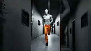 AI video Man is running in prison #viral #funny #trending #shortvideo #shorts