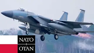 Польша. Истребители F-15 ВВС США начинают Усиленное Патрулирование Границ НАТО.