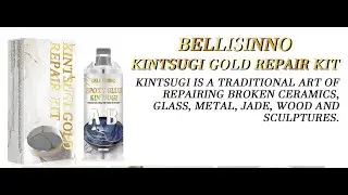 Kintsugi Kit Gold Repair, Gold Glue for Ceramics