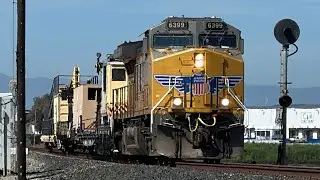 Ohio Crane Train Chase Down the Coast Sub + Monterey Local Heading Back to Watsonville
