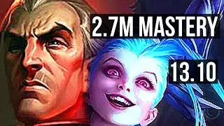 SWAIN & Blitz vs JINX & Thresh (ADC) | 17/1/7, Quadra, 2.7M mastery, Legendary | KR Master | 13.10