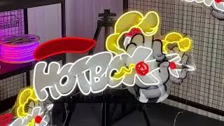 Neon sign handmade from LED flex on an acrylic backing, the full making process - Zanvis Neon