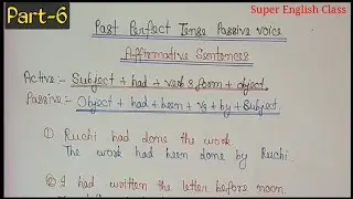 Past Perfect Tense Passive Voice | Past Perfect Tense Passive Voice Examples/Solved Exercise.