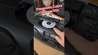 Vintage Rare Unique Panasonic Cobra RX-DS101 Boombox Radio CD Cassette Recorder Sound Test