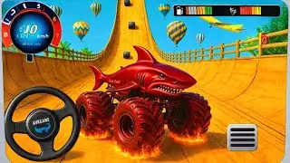 Impossible Mega Ramp Race 3D Challenge - Monster Truck Stunt Car Simulator - Android Gameplay 2025