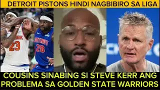 Pistons hindi nag bibiro sa NBA. Demarcus Cousins sinabing si Kerr ang problema sa Warriors