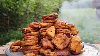 BREAD PAKORA RECIPE IN HINDI | Street Style Bread Pakora Recipe | Village Style Aloo Bread Pakora