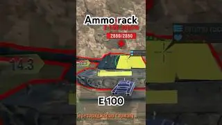 Every time aim here🤓   #wotblitz #e100 #t110e3 #wot #ammorack #skill