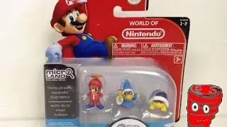 World of Nintendo Micro Land - Propeller Mario, Magikoopa, Buzzy Beetle 1-2 - Video Game Spin