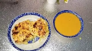 عشاء سهل وخفيف #بطاطة بالجاج فالكوشة مع حساء صحي ولذيذ 🇩🇿