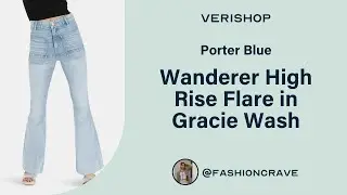 Porter Blue Wanderer High Rise Flare in Gracie Wash Review