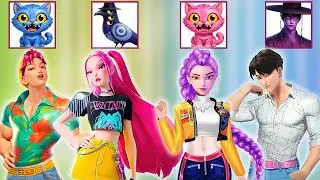 Epic Glow Up! Mascot Fashion Transformation | Rumi, Jinu, Mira & Abby