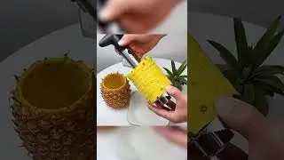 Stainless Steel Pineapple Peeler Cutter Fruit Knife Slicer Spiral - #shorts