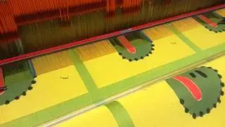 Fabrication d'un coussin Juan Miro dans les ateliers de Jules Pansu