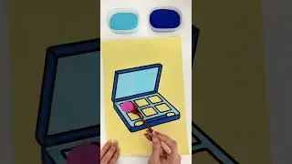 Eyeshadow Palette Sand Art | #satisfying #sandasmr #relaxing #short
