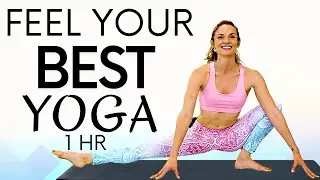 Beginners Yoga Flexibility, Build Strength & Burn Calories | 1 Hour with Chelsey Jones